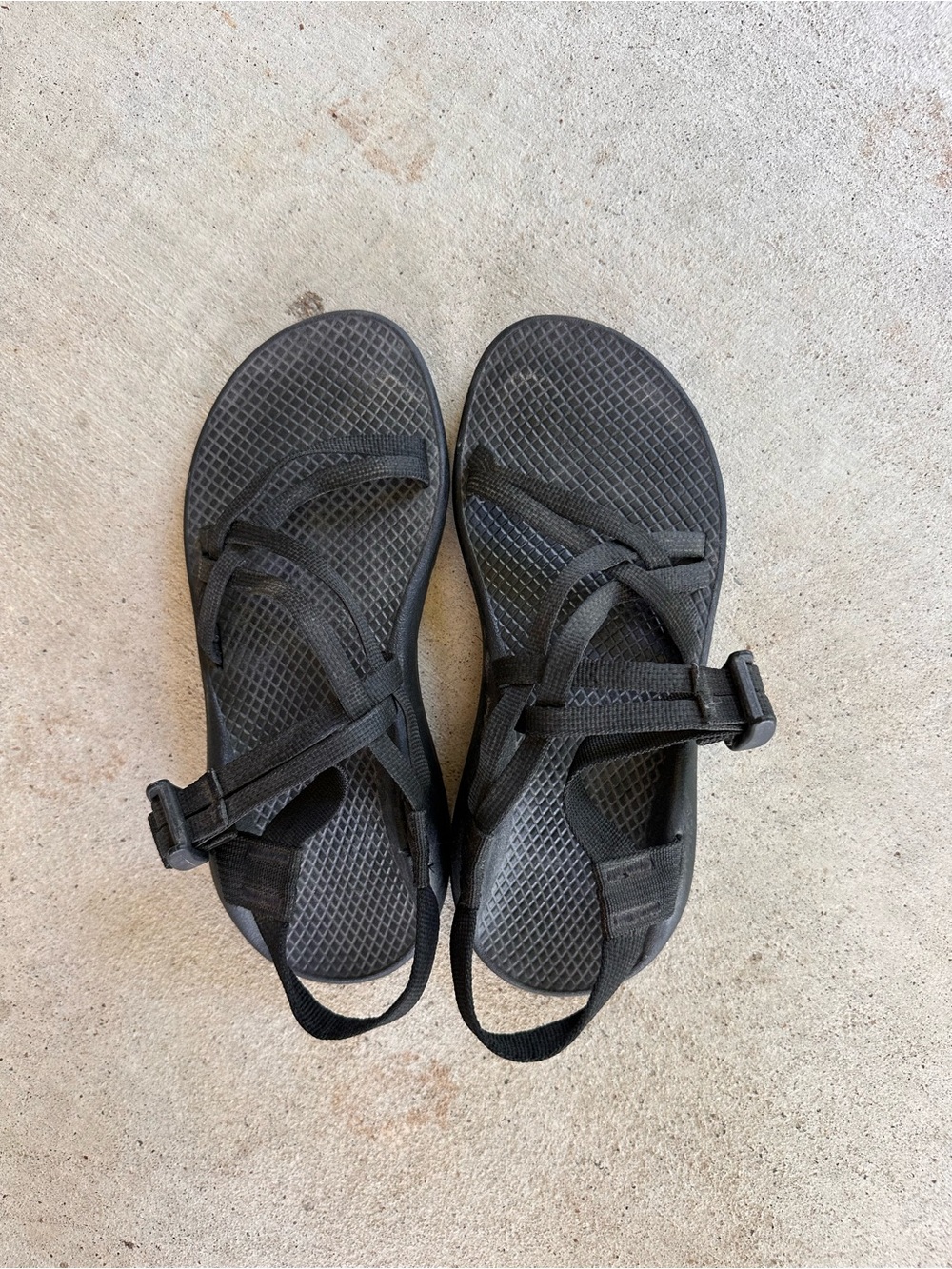CHACO Z/1  Sandals Womens Sz 7 Black Adjustable Strap Classic (S19)